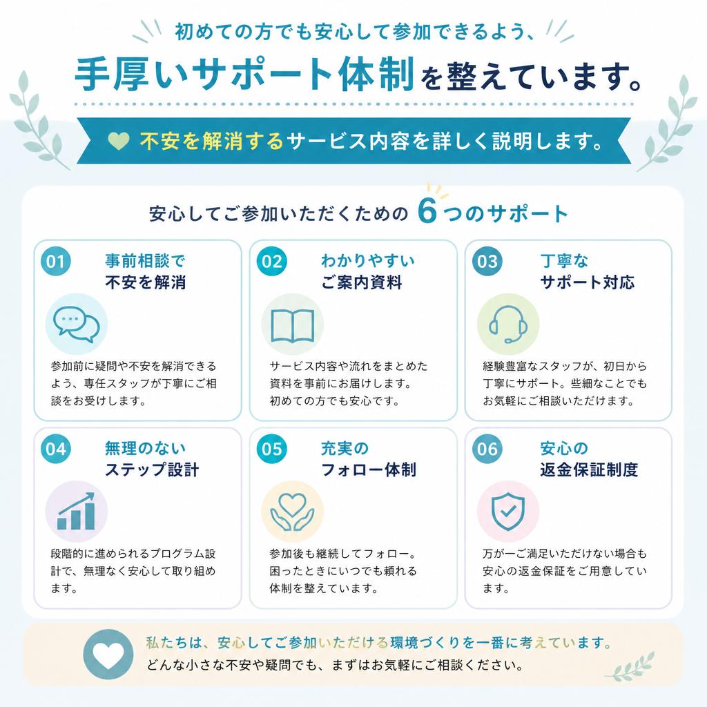 釣り初心者も安心のサポート体制