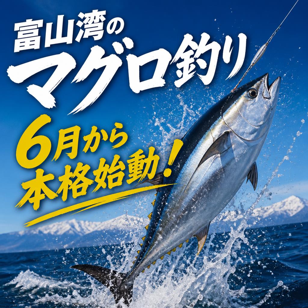 富山湾のマグロ釣り、6月から本格始動！